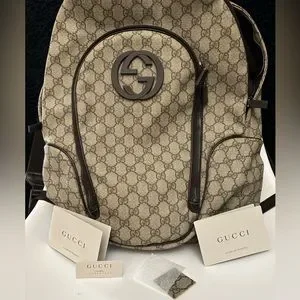 Gucci | Bags | Gucci Interlocking G Backpack Gg Coated  display picture 2